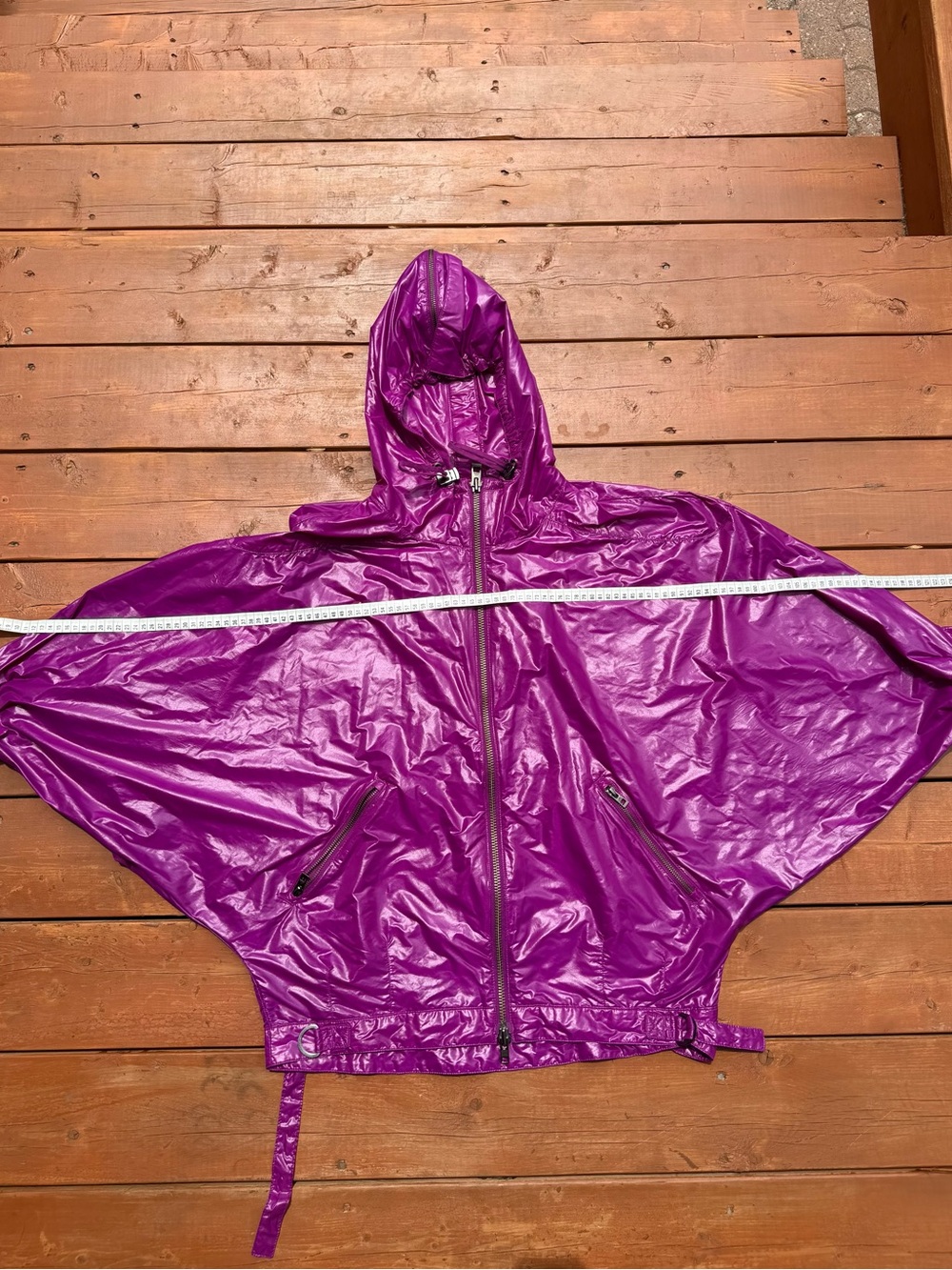 Adidas by Stella McCartney PURPLE Women’s Zip up Batwing Jacket Sz XS RARE COLOR